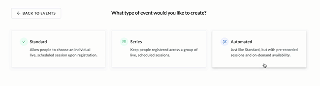 02 Type of event to create