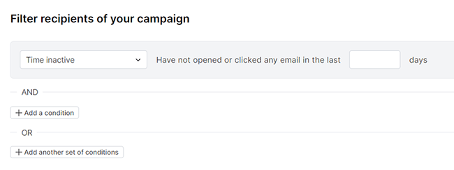 10 filter recipients of your campaign time inactive