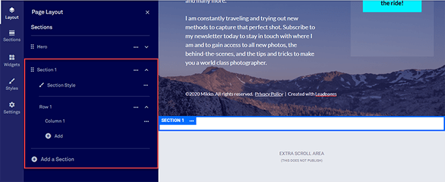 12 Page layout customization