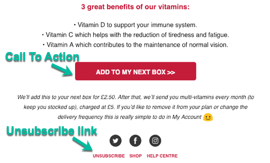 Cornerstone Unsubscribe Link Transactional vs Marketing Email