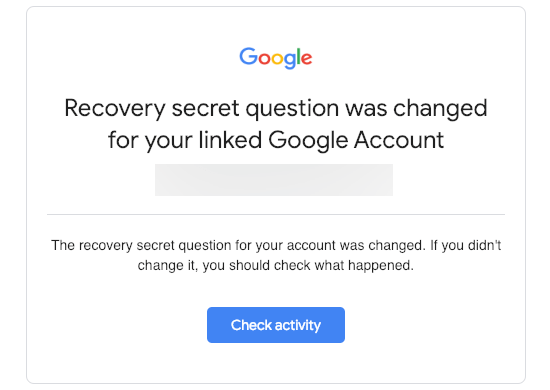 Google Security Alert Transactional vs Marketing Email