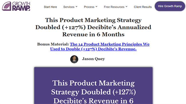 Growth Ramp - Decibite case study