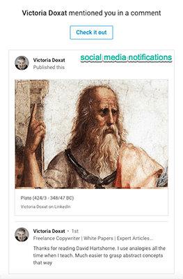 Victoria Doxat Social Media Notifications Transactional vs Marketing Email