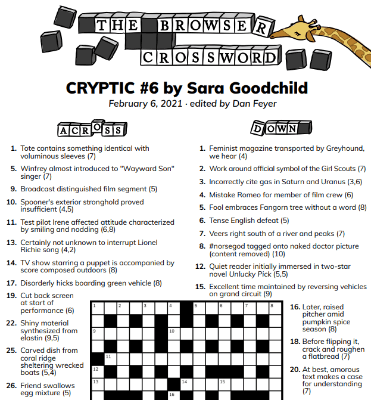 the browser premium crossword